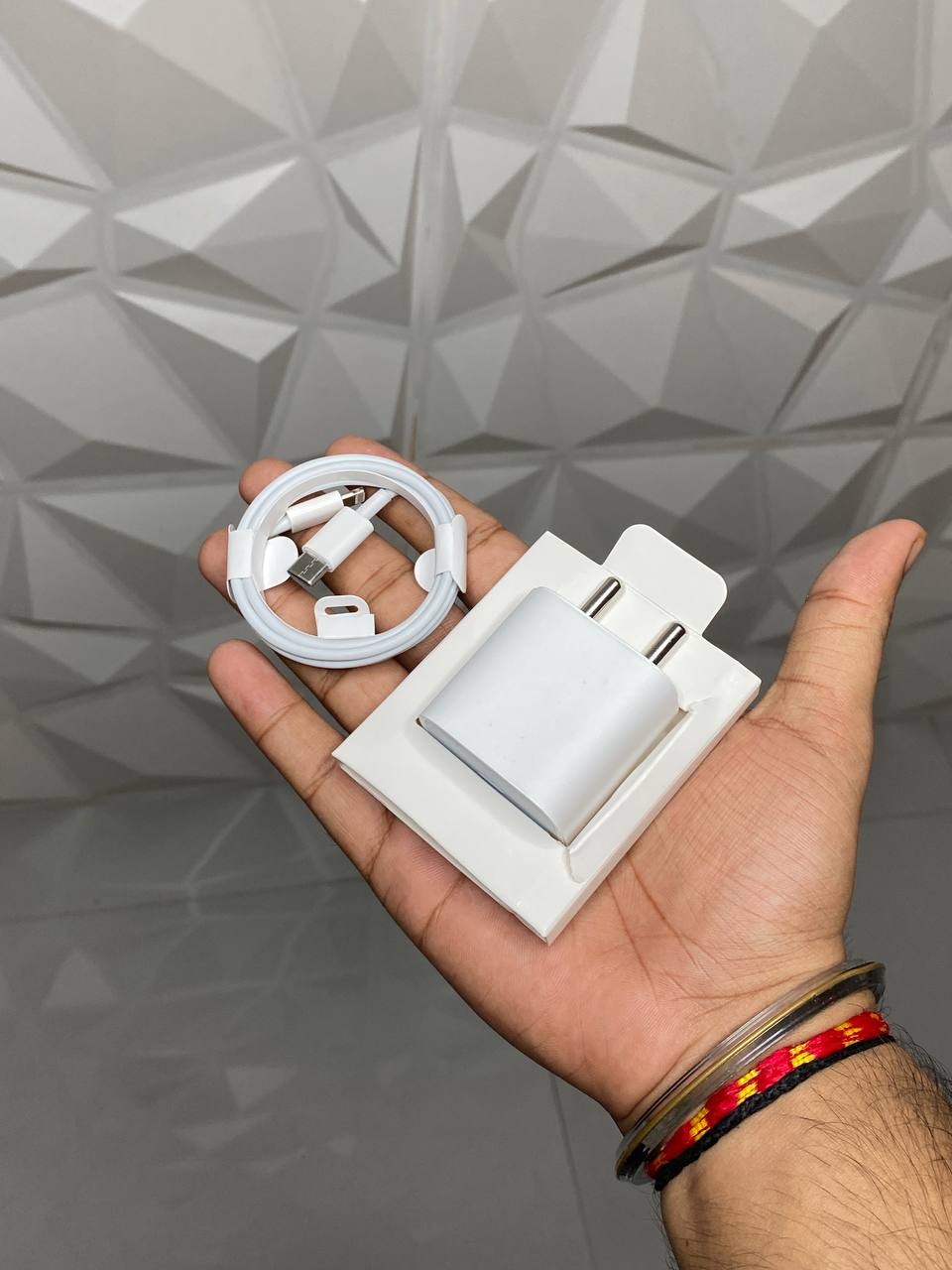 Apple 20 watt adaptor with cable and protector